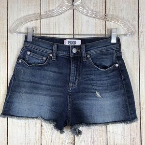 Pink Victoria’s Secret Stretch High Rise Shorts 0